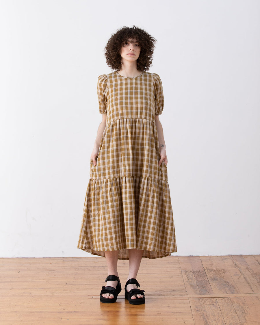 PUFF SLEEVE DRESS - BLACK