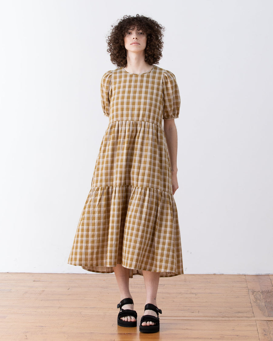 PUFF SLEEVE DRESS - BLACK