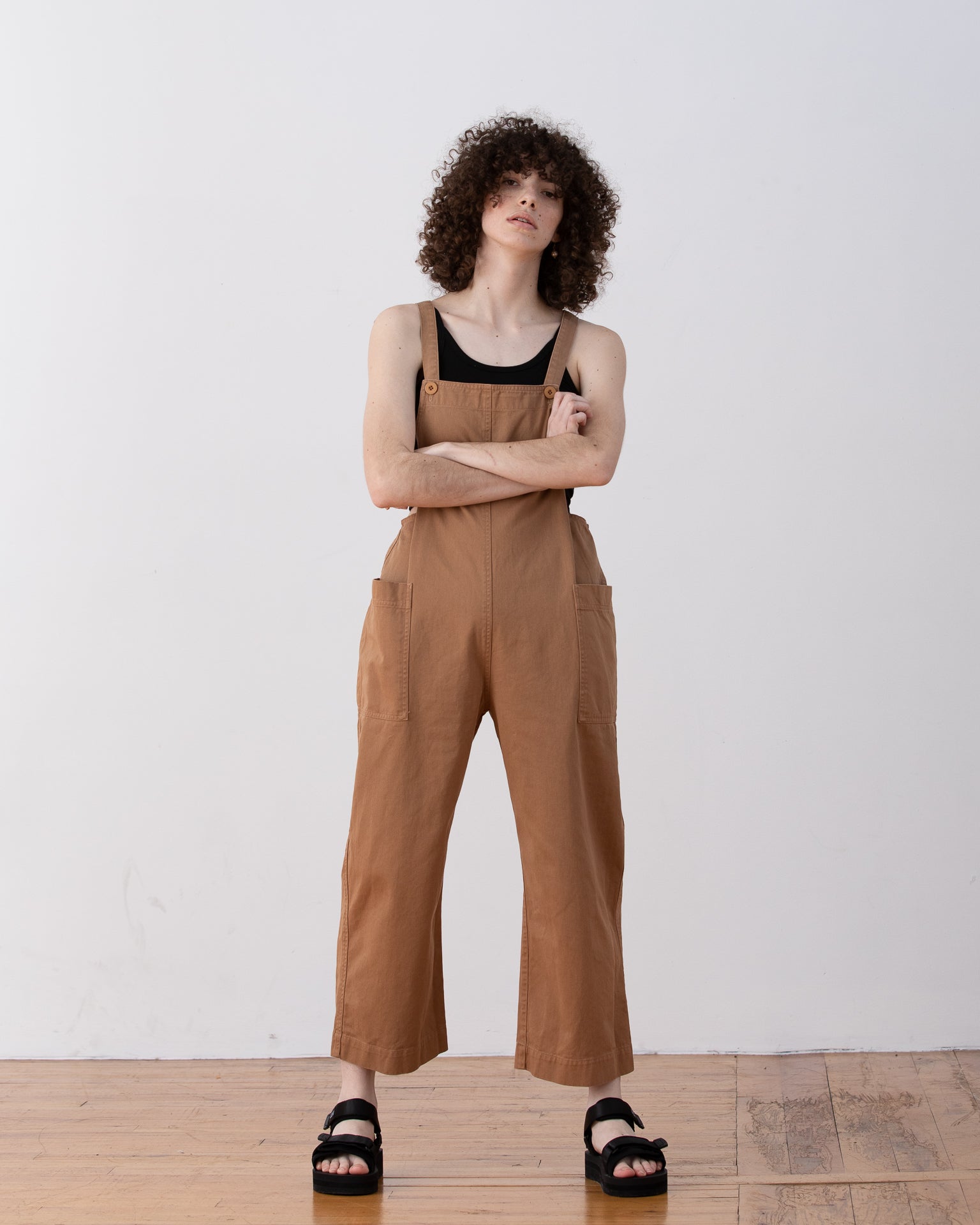 OVERALL JUMPER - CAMEL