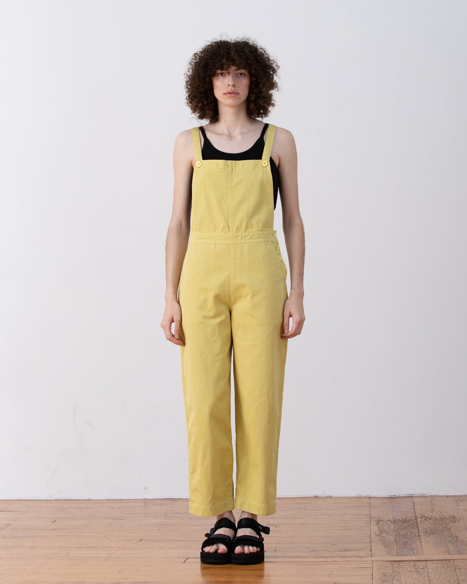 SAMPLE - FITTED OVERALL JUMPER - CITRON