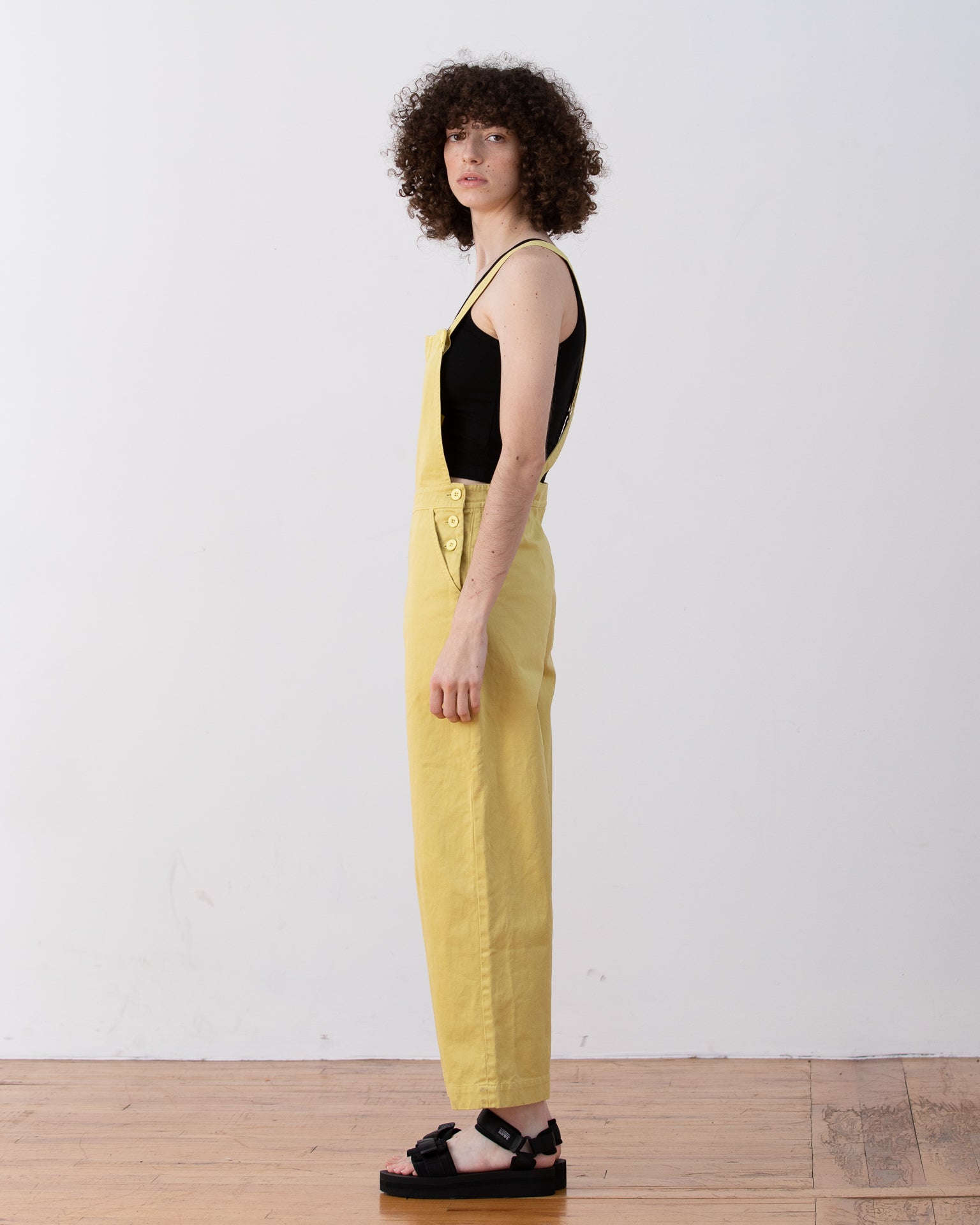 SAMPLE - FITTED OVERALL JUMPER - CITRON