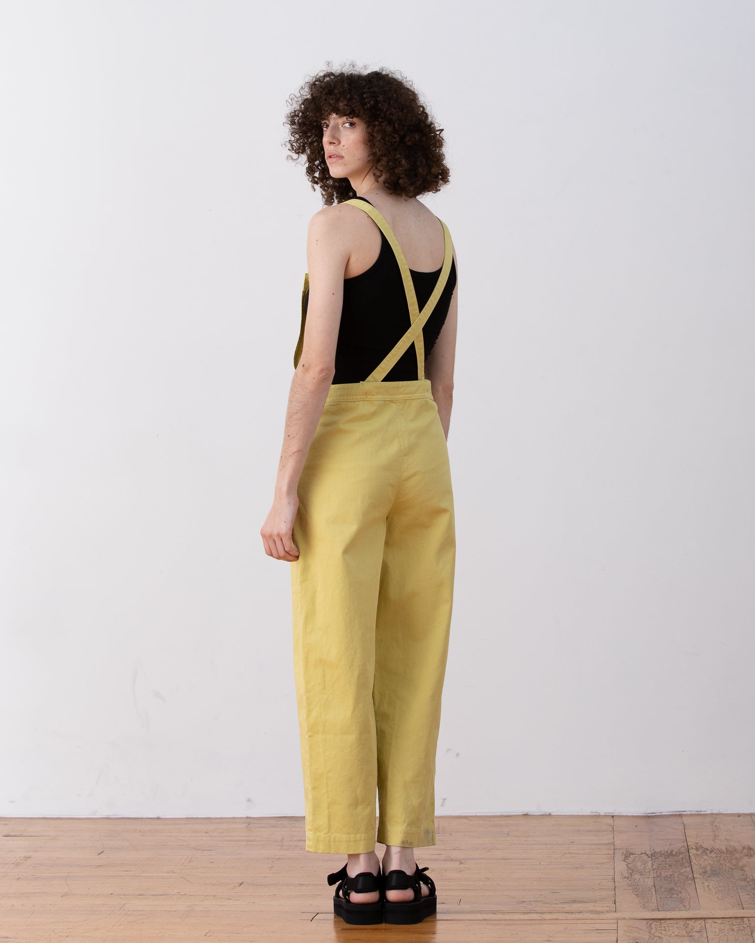 SAMPLE - FITTED OVERALL JUMPER - CITRON