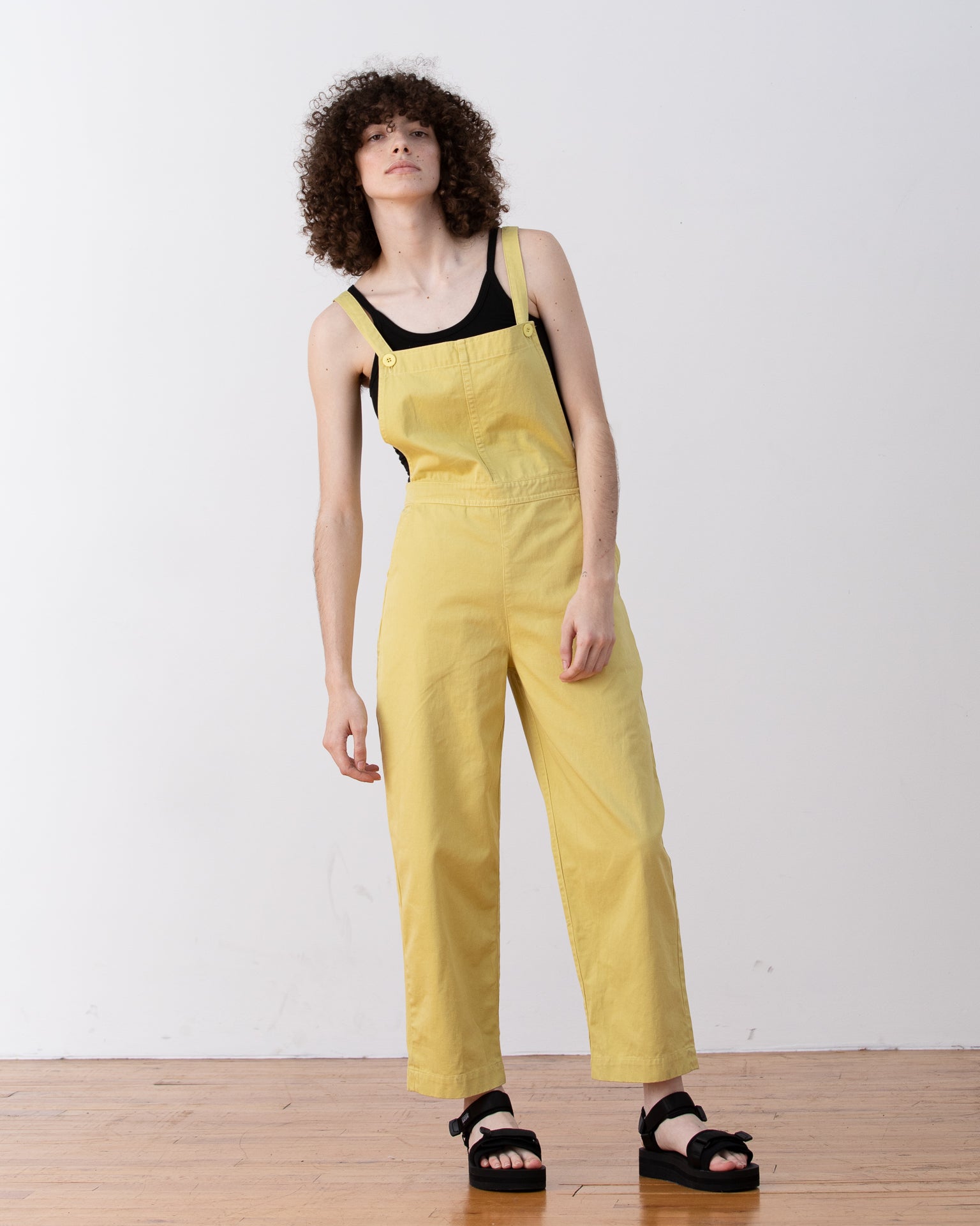 SAMPLE - FITTED OVERALL JUMPER - CITRON