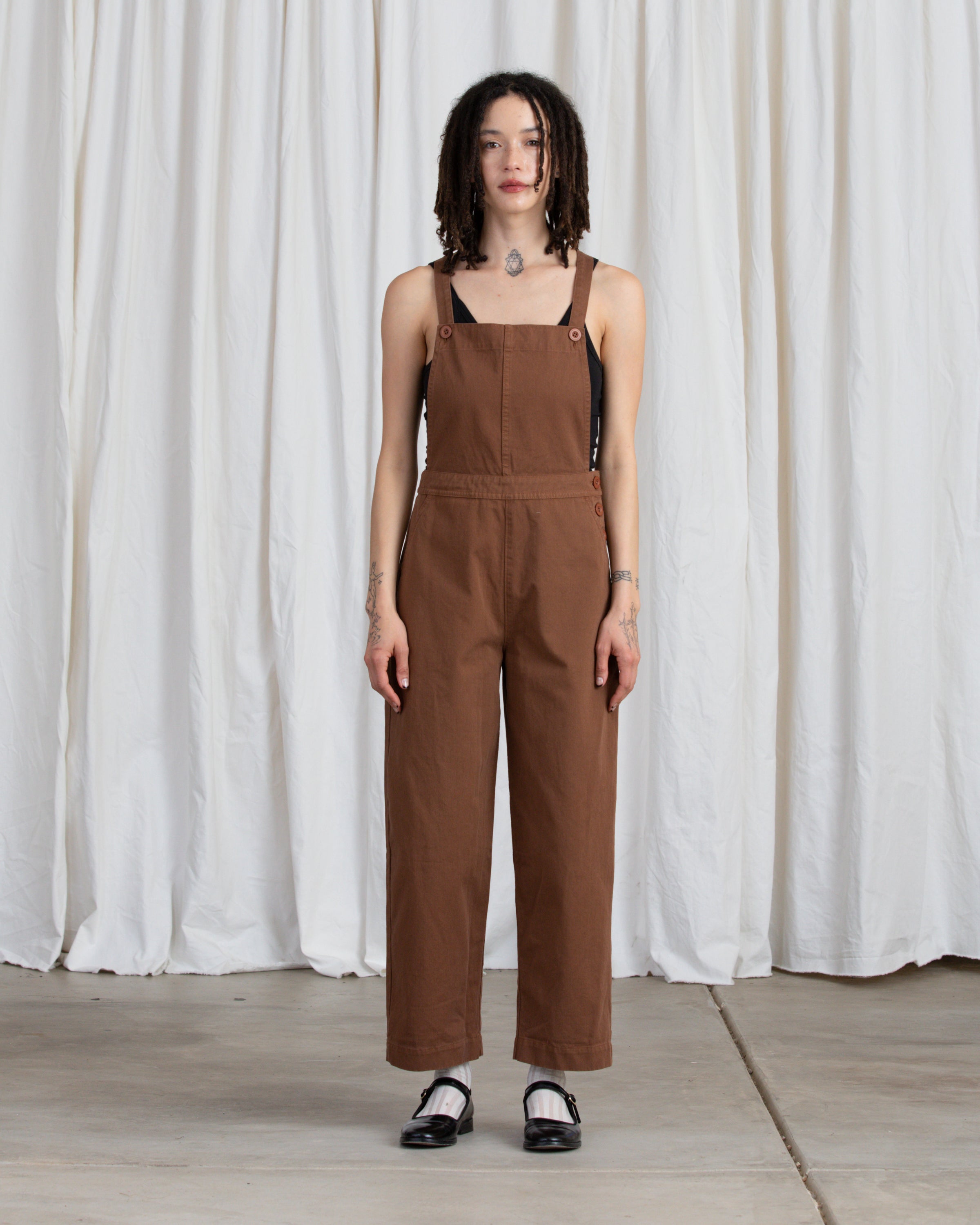 FITTED OVERALL JUMPER - COPPER