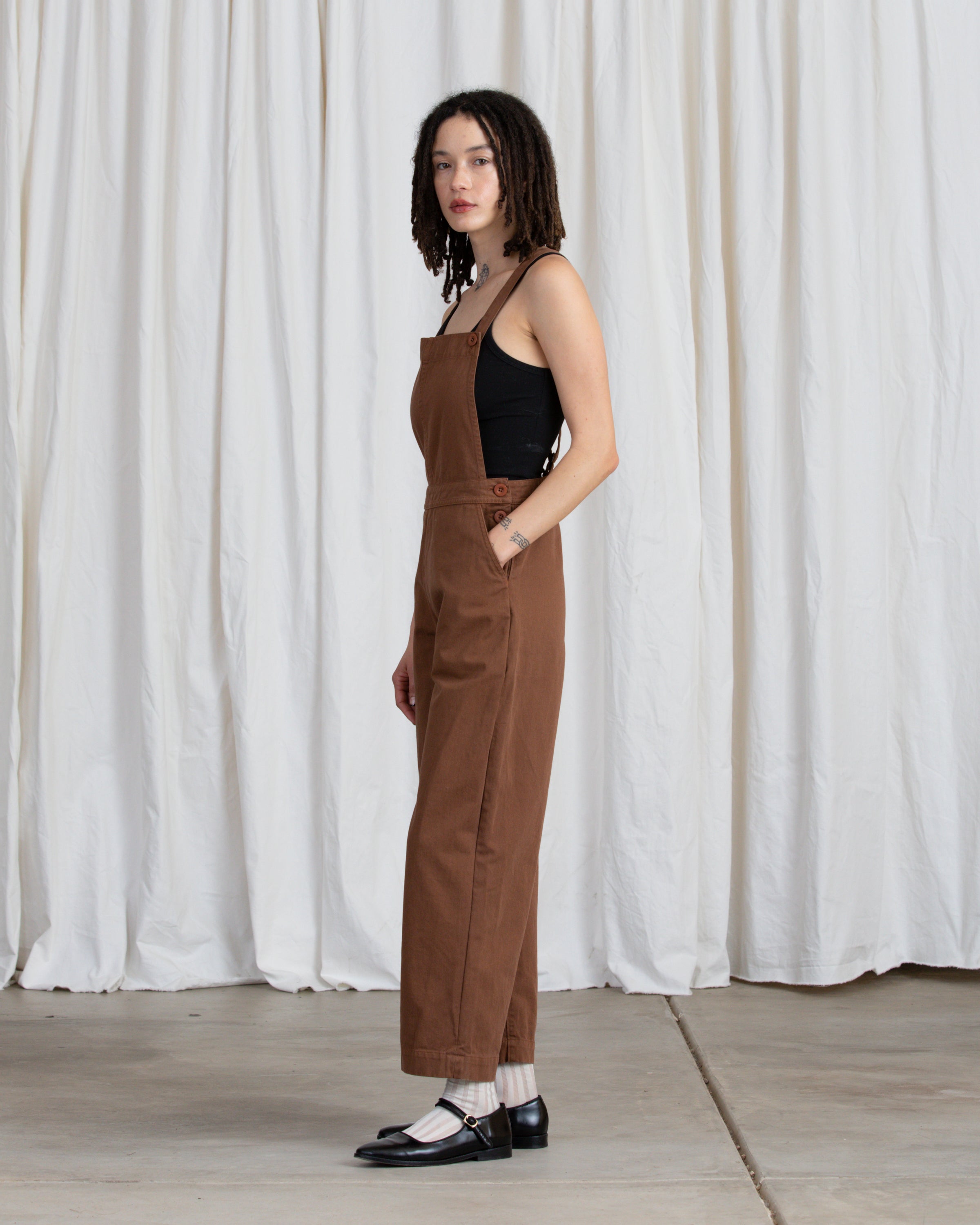FITTED OVERALL JUMPER - COPPER