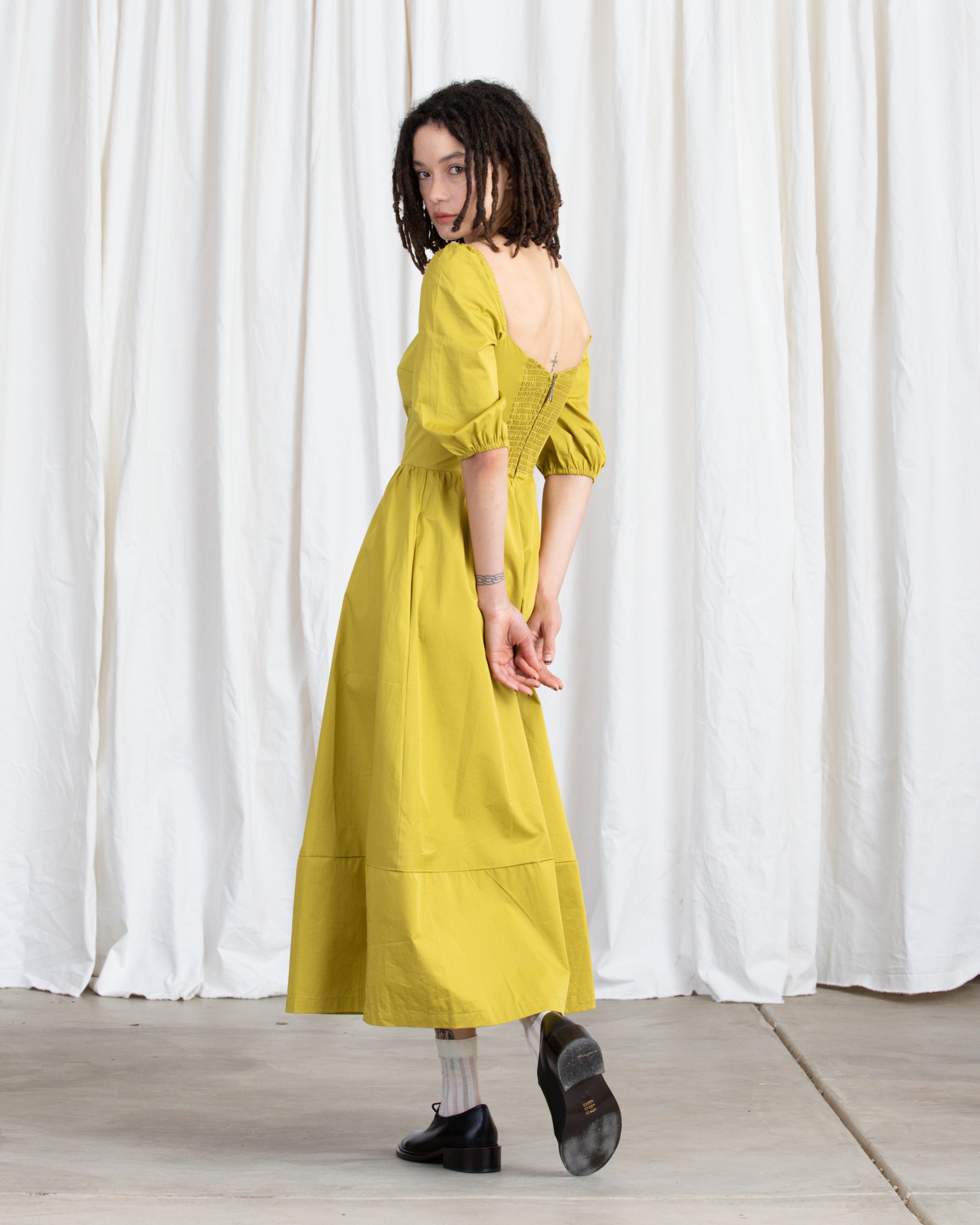 SWEETHEART MIDI DRESS - FADED CORAL