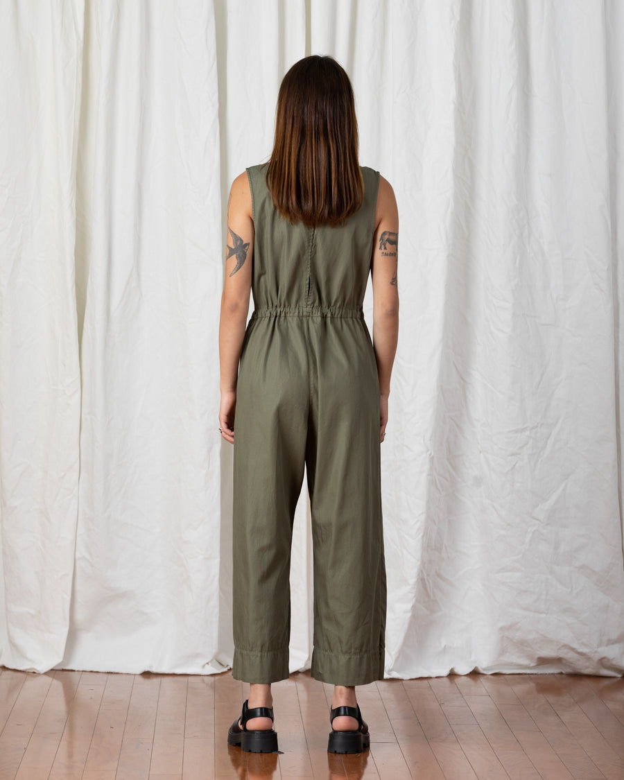 COTTON SLIT-BACK JUMPER - BONE