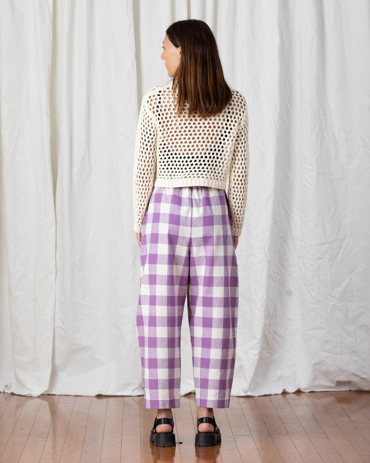 SAMPLE - OPEN KNIT SWEATER - BONE