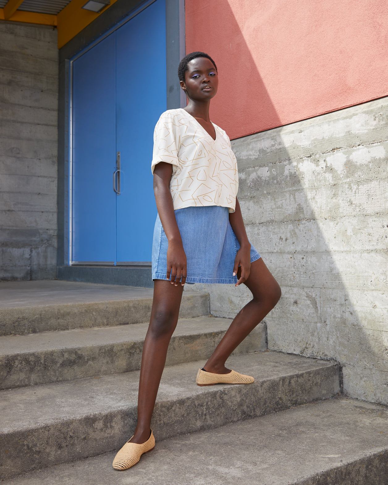 SAMPLE - SKORT - DENIM
