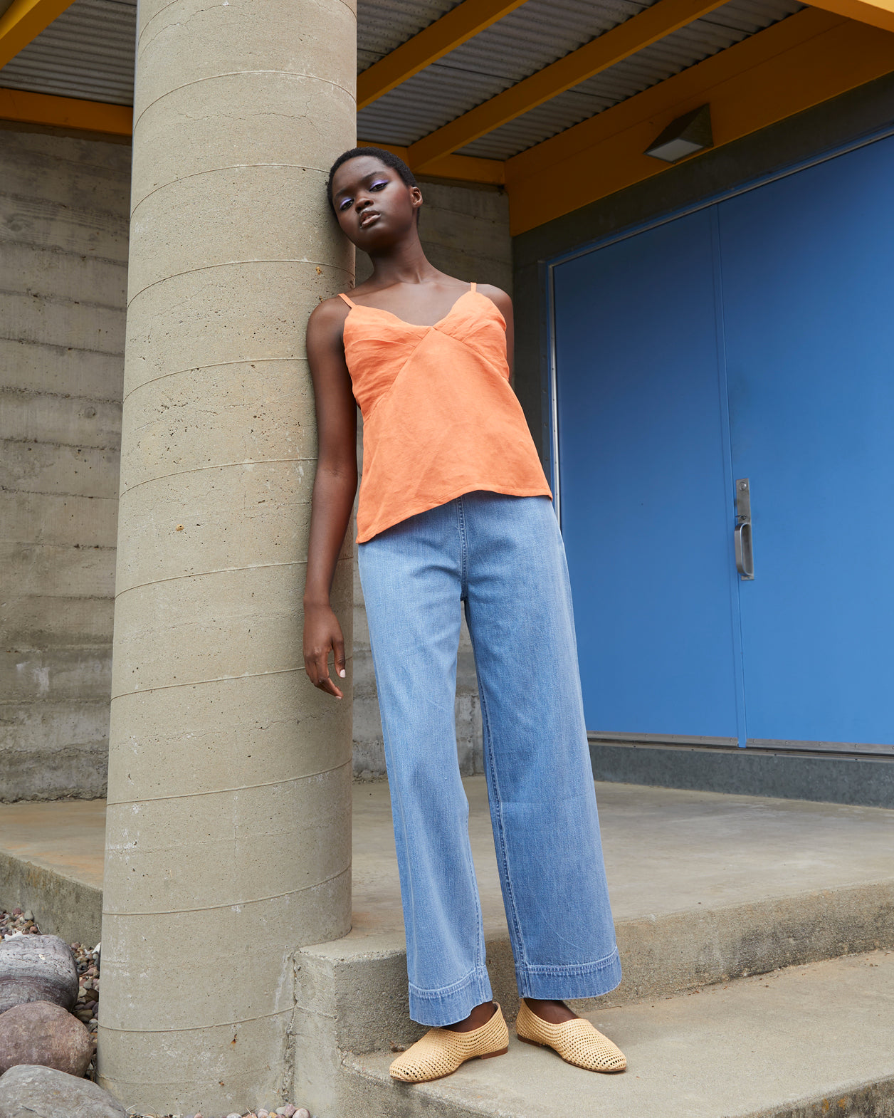 SAMPLE - SIDE ZIP PANT - DENIM