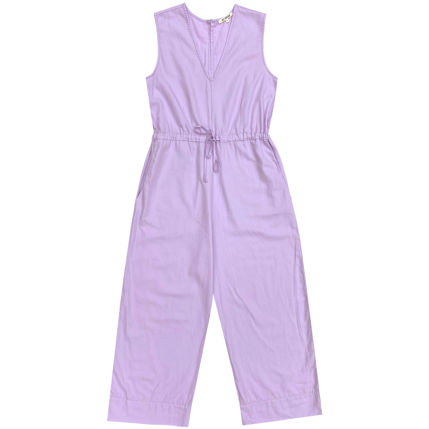 SAMPLE - COTTON SLIT-BACK JUMPER - LILAC