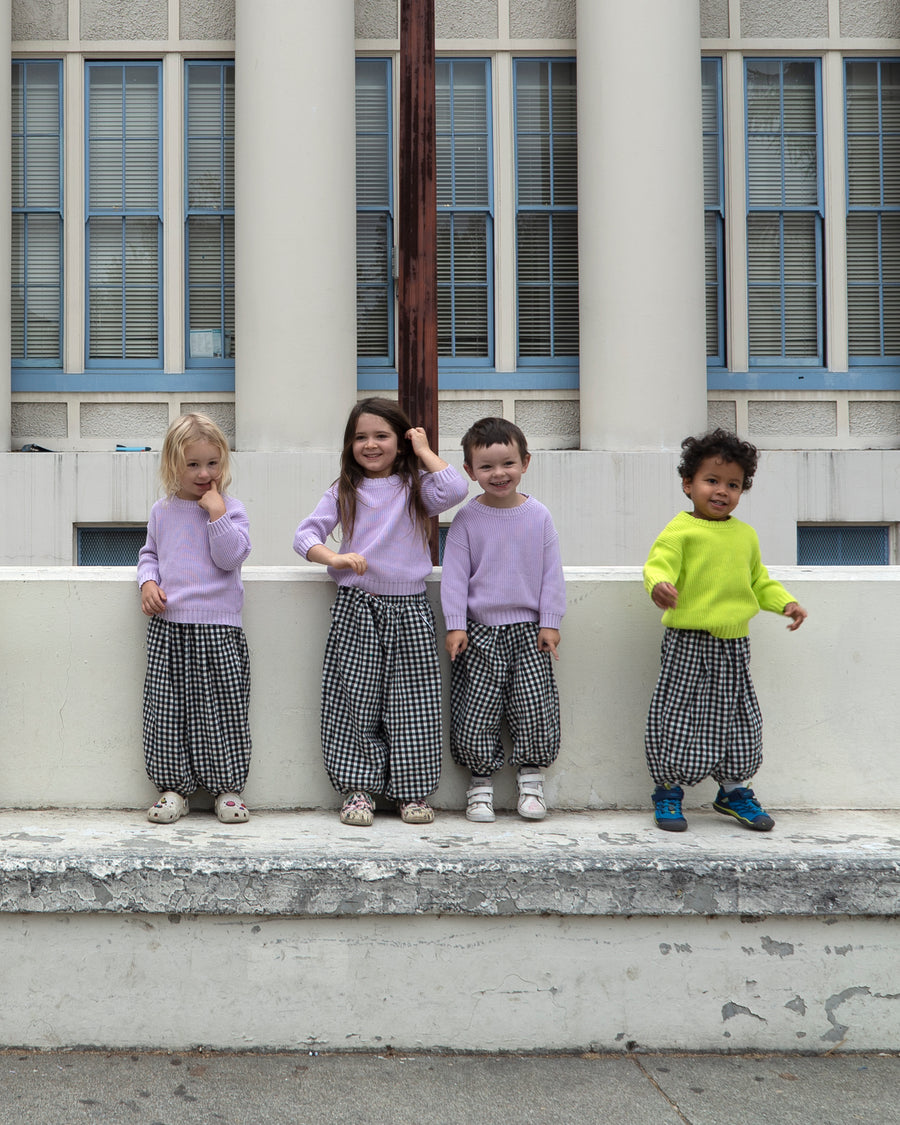 KIDS COTTON PULLOVER - HIGHLIGHTER