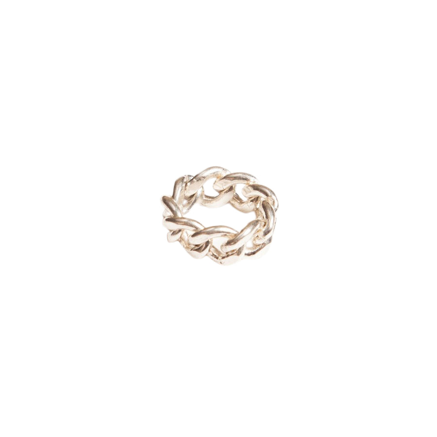 XX CHAIN RING - STERLING SILVER