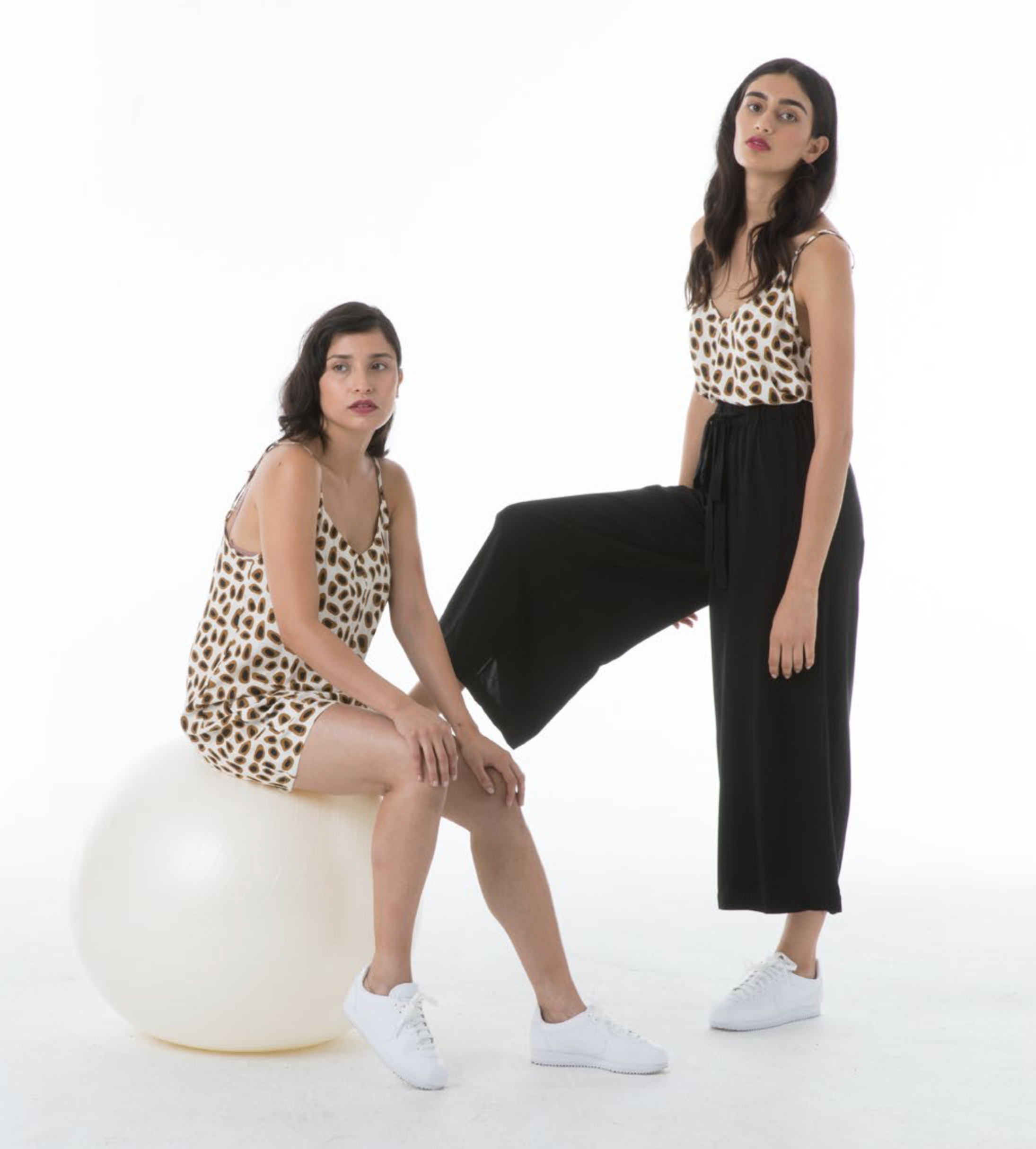 SAMPLE - SLIP DRESS - GUAC PRINT