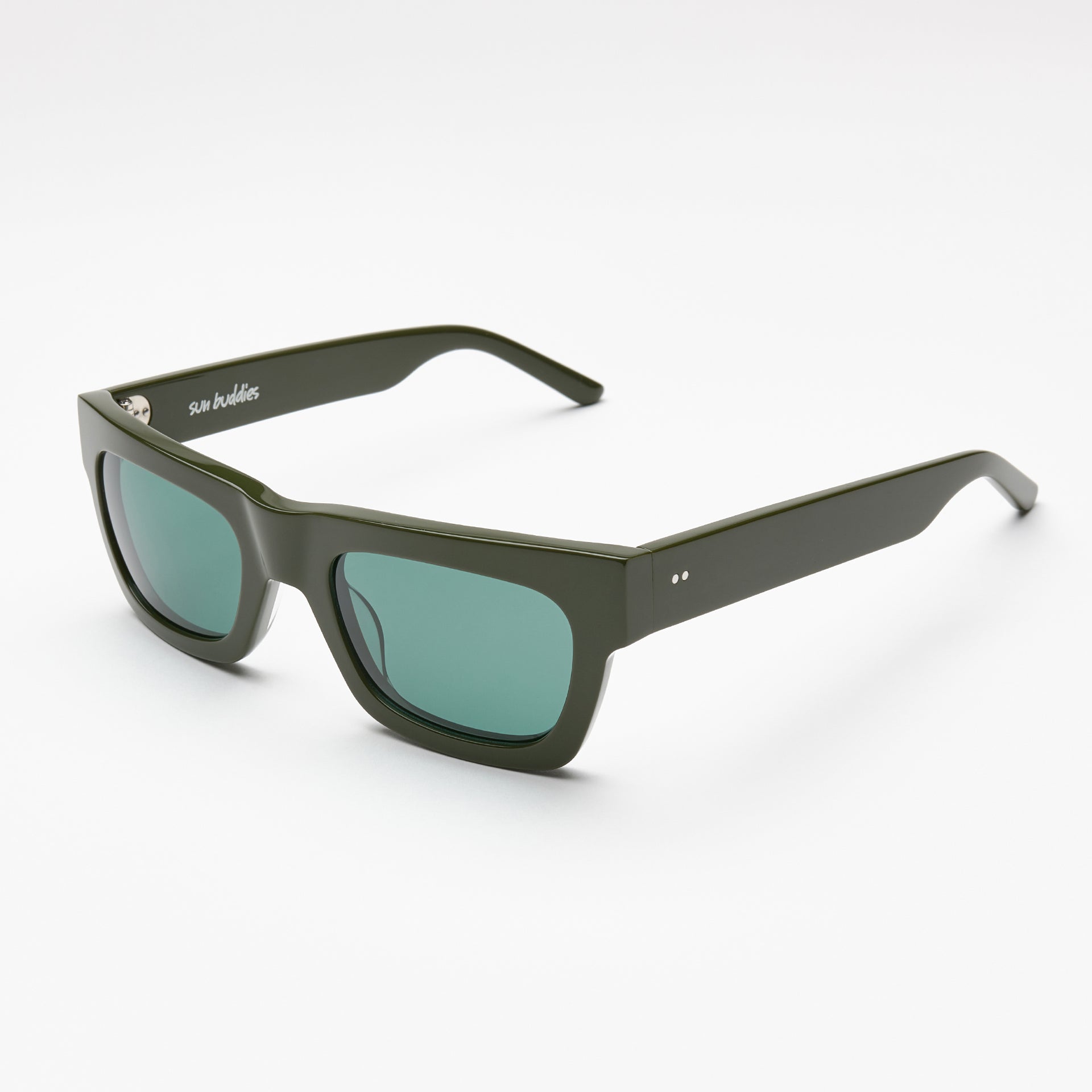 GRETA SUNGLASSES - SOLID GREEN