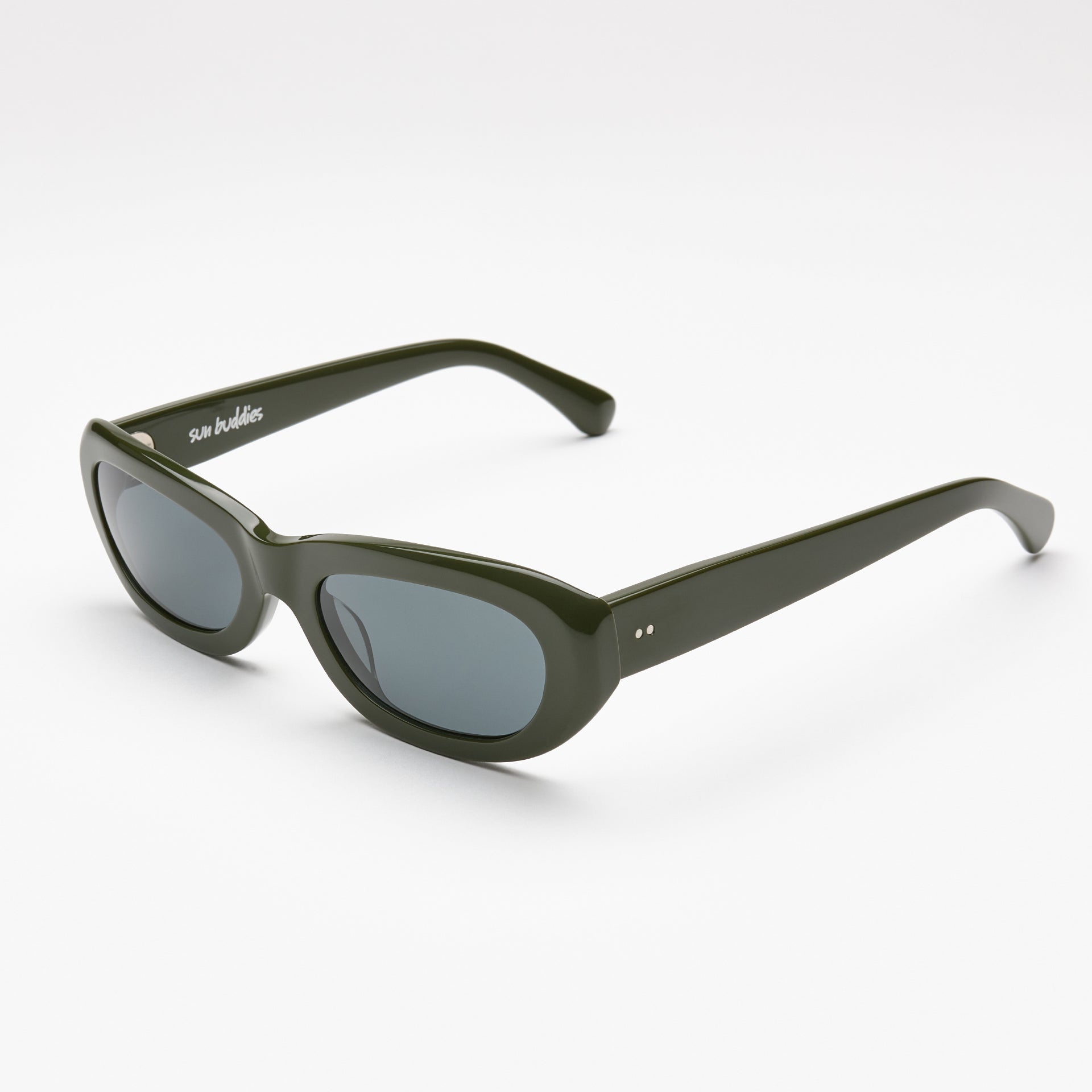 MIUCCIA SUNGLASSES - SOLID GREEN