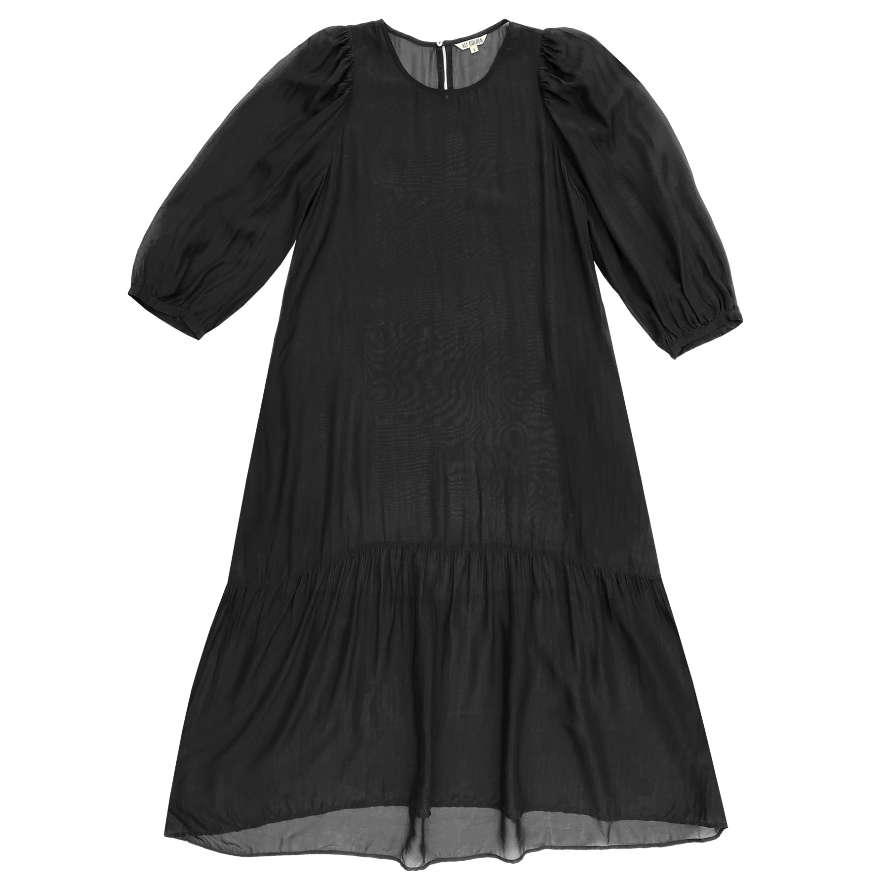SAMPLE - PEASANT DRESS - BLACK