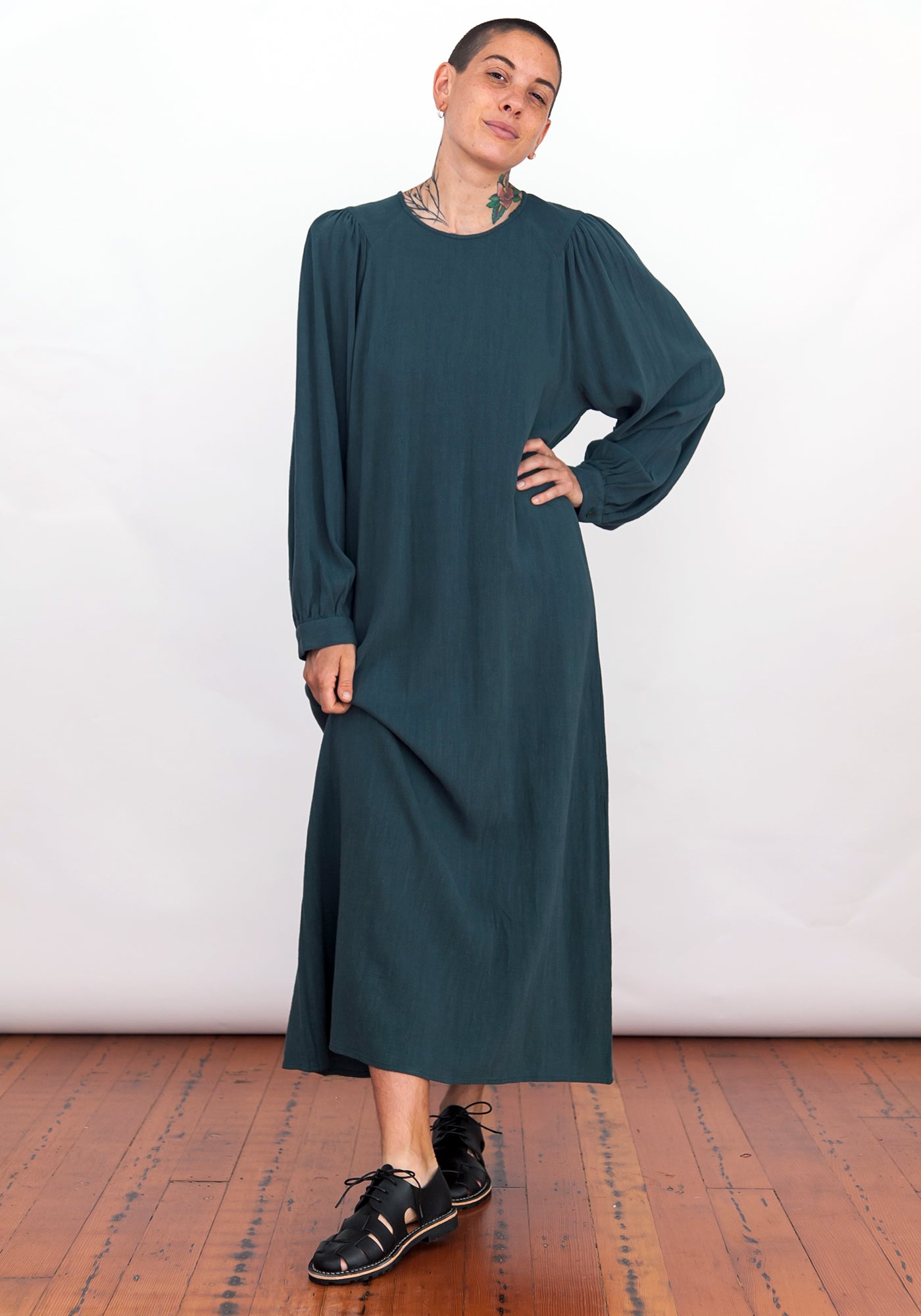 SAMPLE - PIRATE DRESS - TURQUOISE