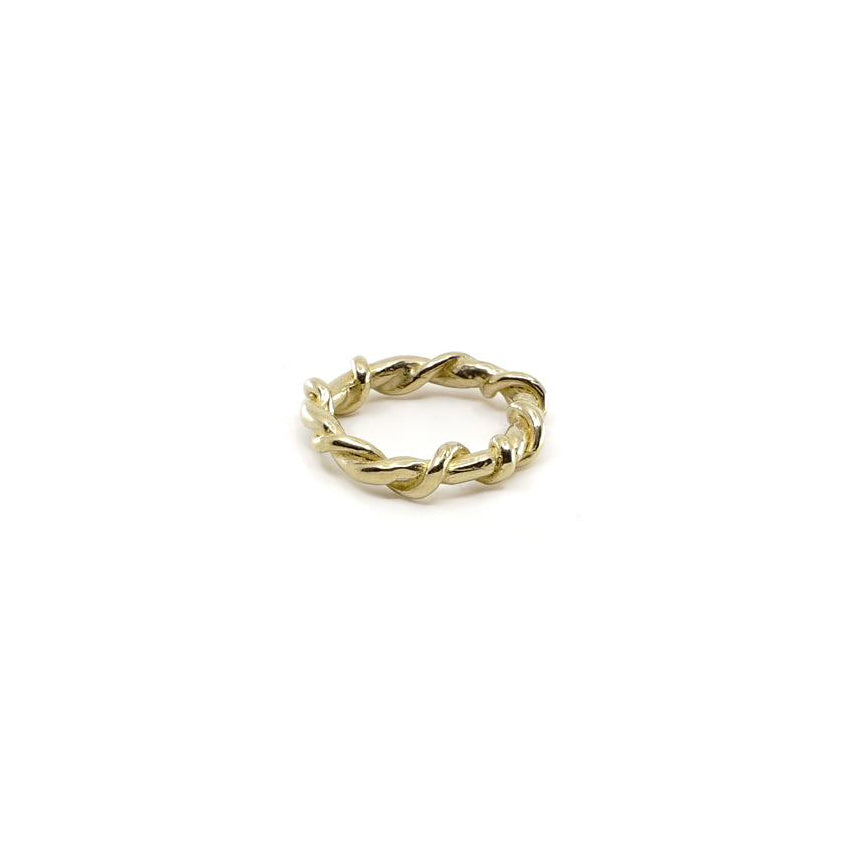 ANOTHER FEATHER - THICK ROPE RING - BRONZE
