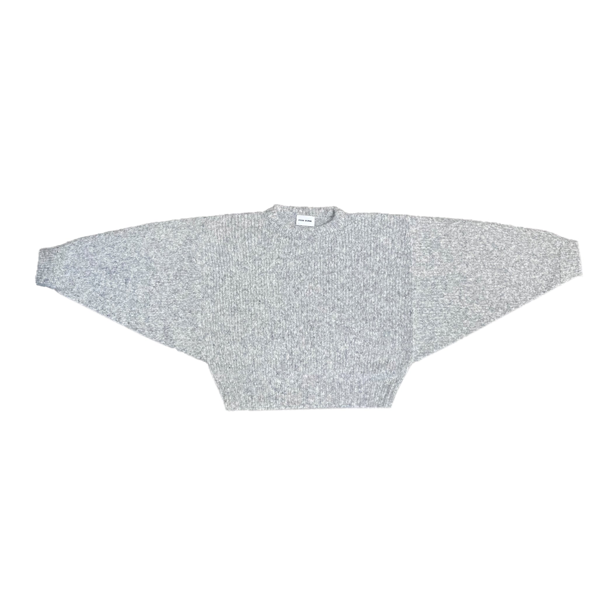 BALLOON SLEEVE SWEATER - WATERY SKY