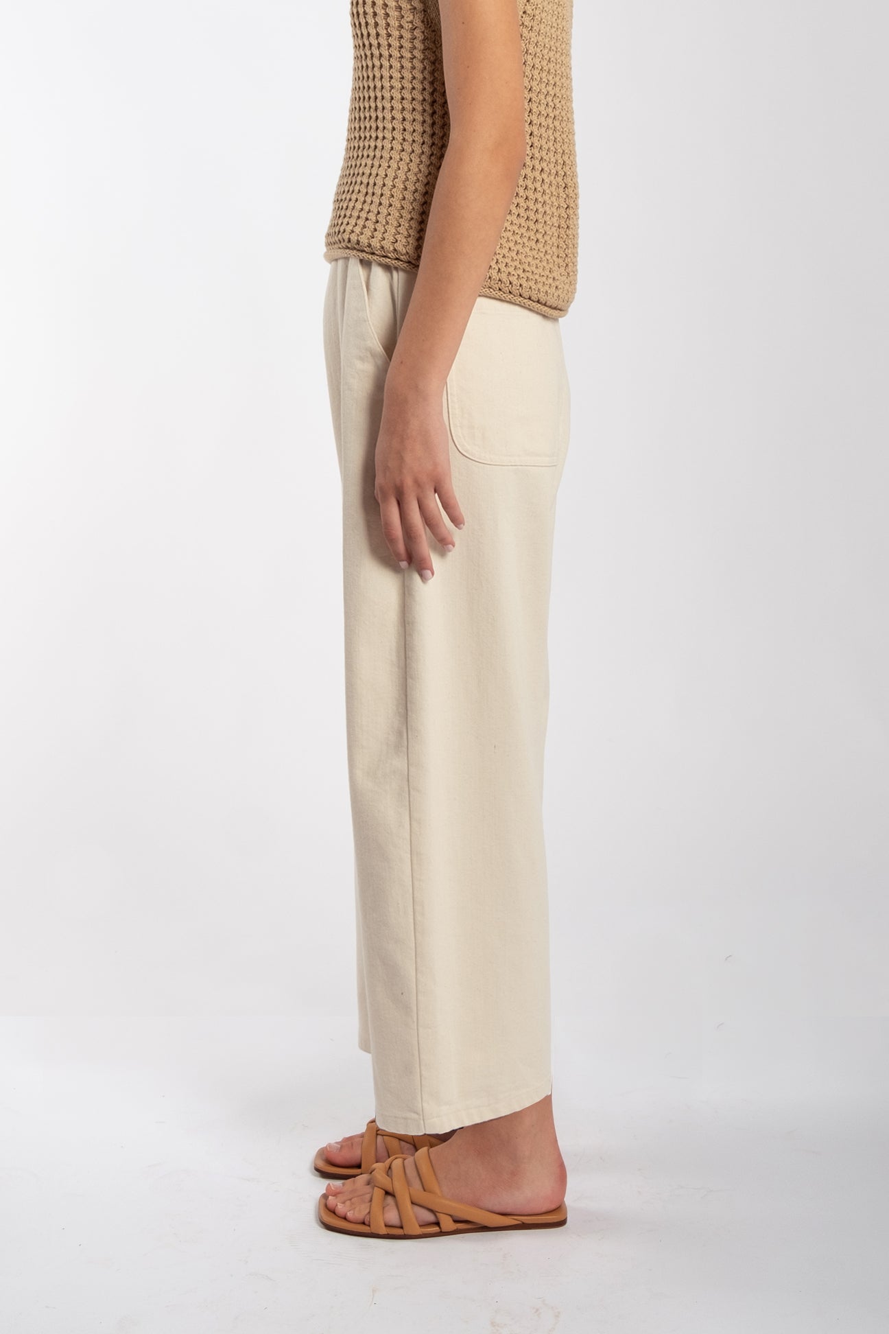 BARREL PANT - CREAM