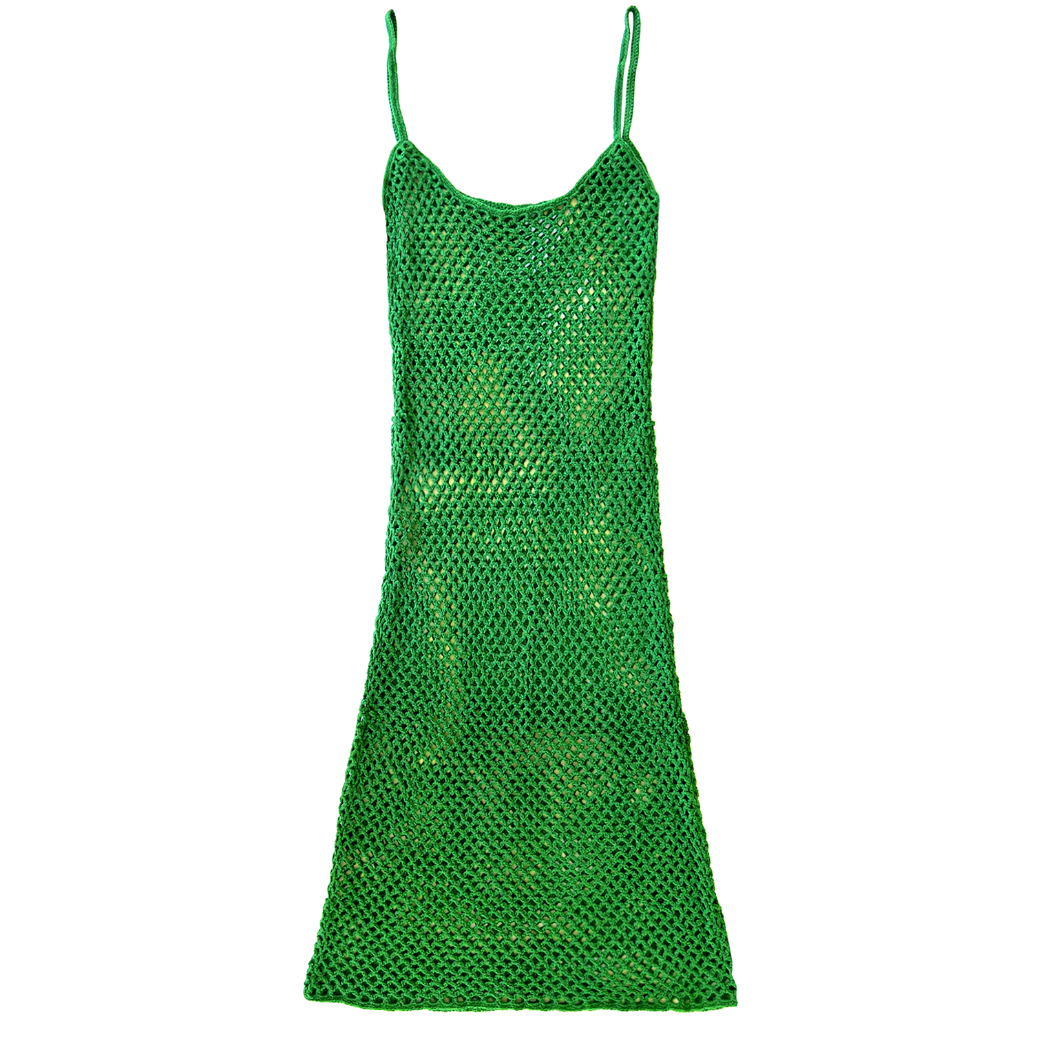 CROCHET DRESS - KELLY GREEN