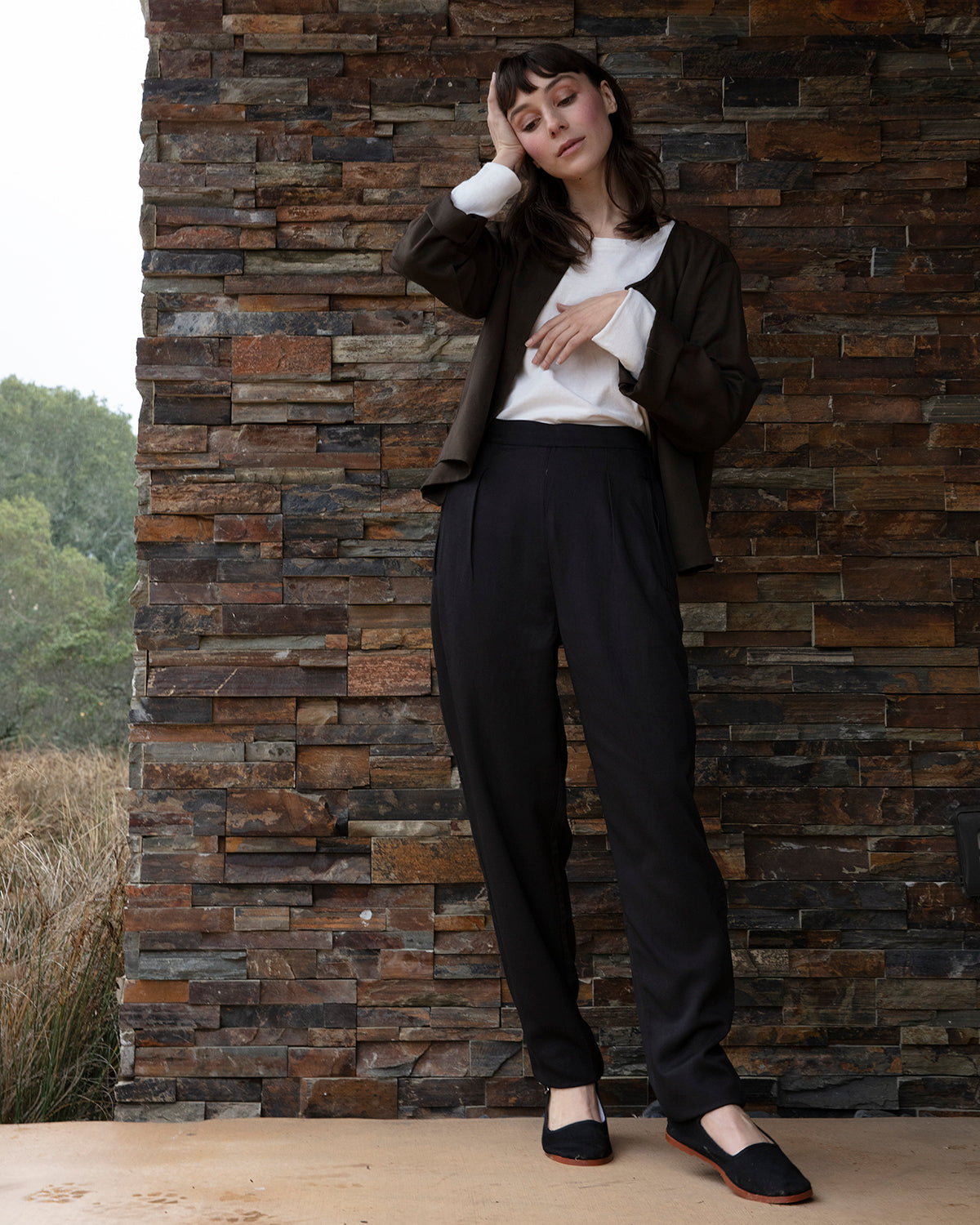 SAMPLE - THICK FANCY PANT - MUD