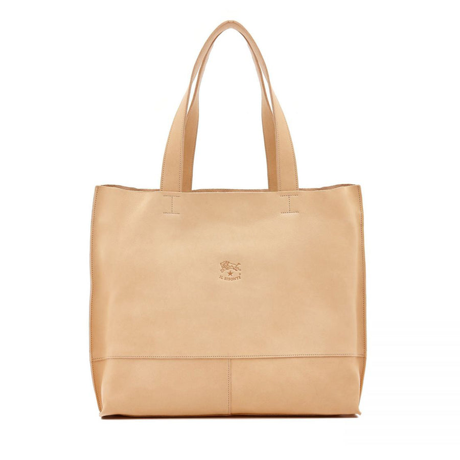 Leather Tote - Natural
