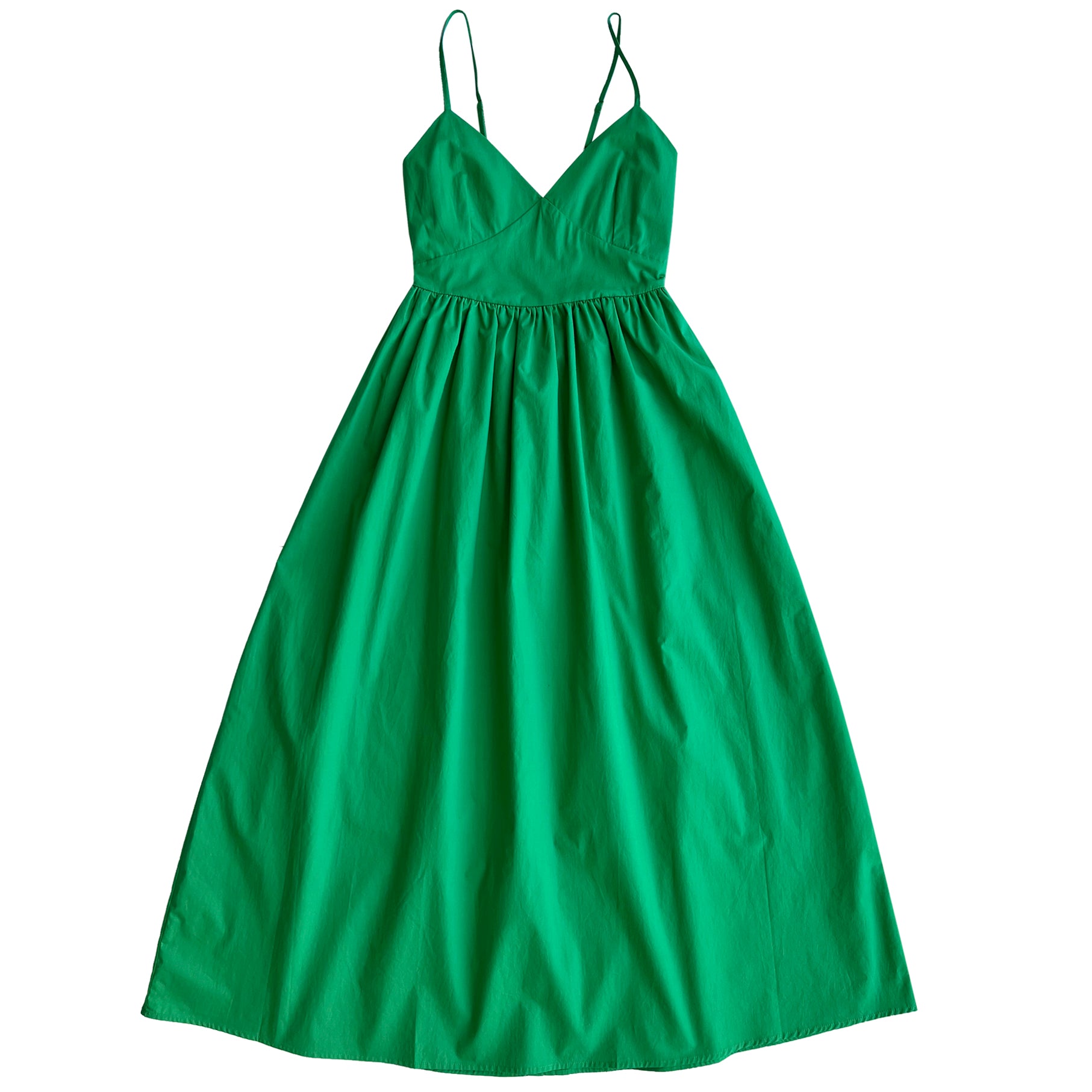 SAMPLE - TIE BACK MAXI DRESS - KELLY GREEN