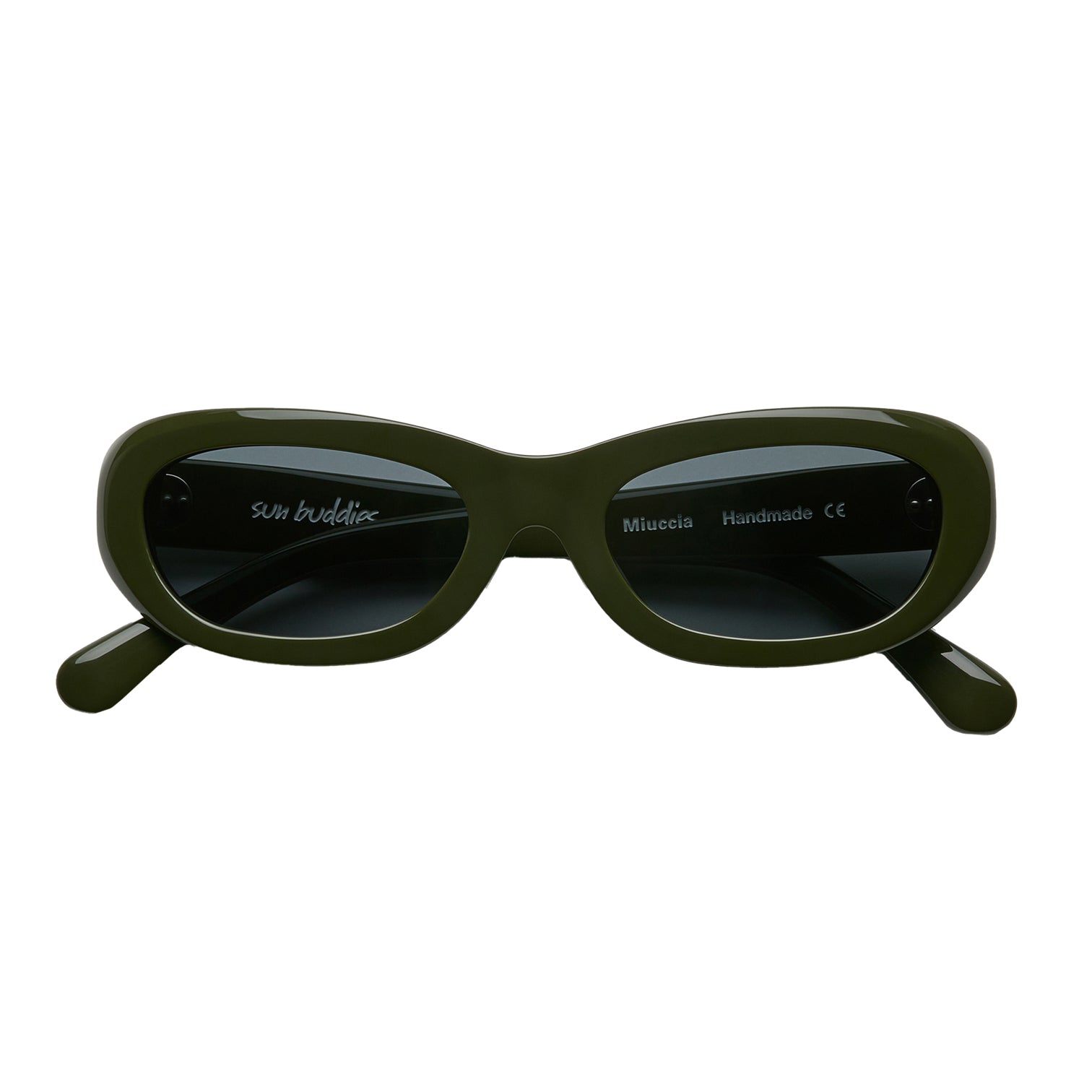 MIUCCIA SUNGLASSES - SOLID GREEN