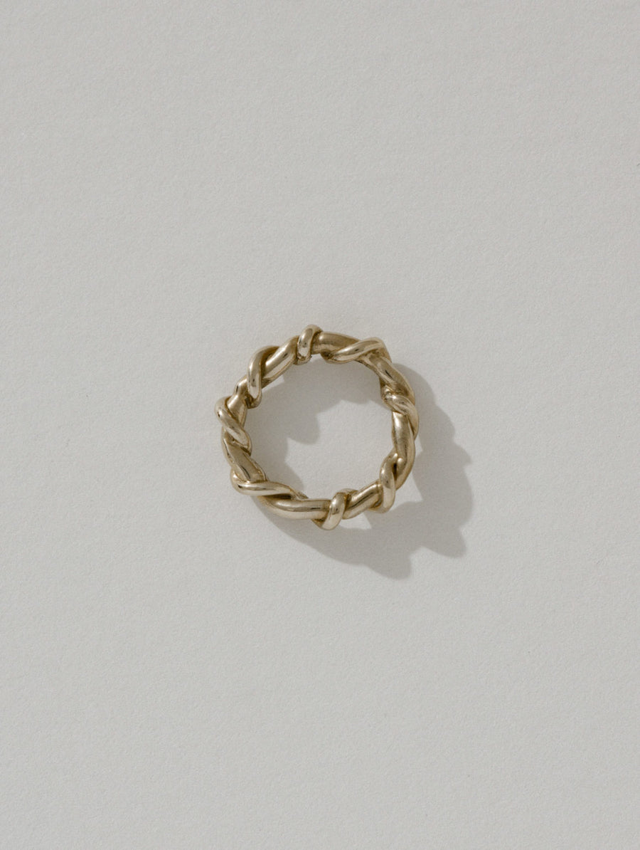 ANOTHER FEATHER - THICK ROPE RING - BRONZE