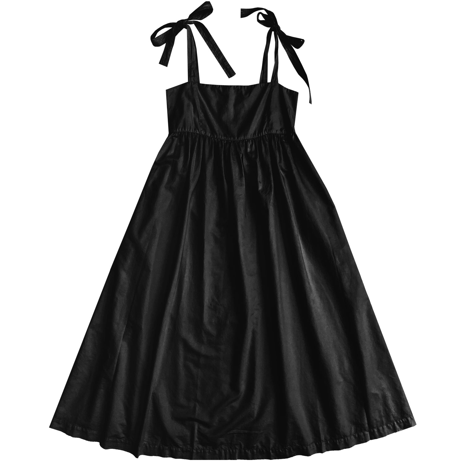 SAMPLE - TIE STRAP DRESS - BLACK