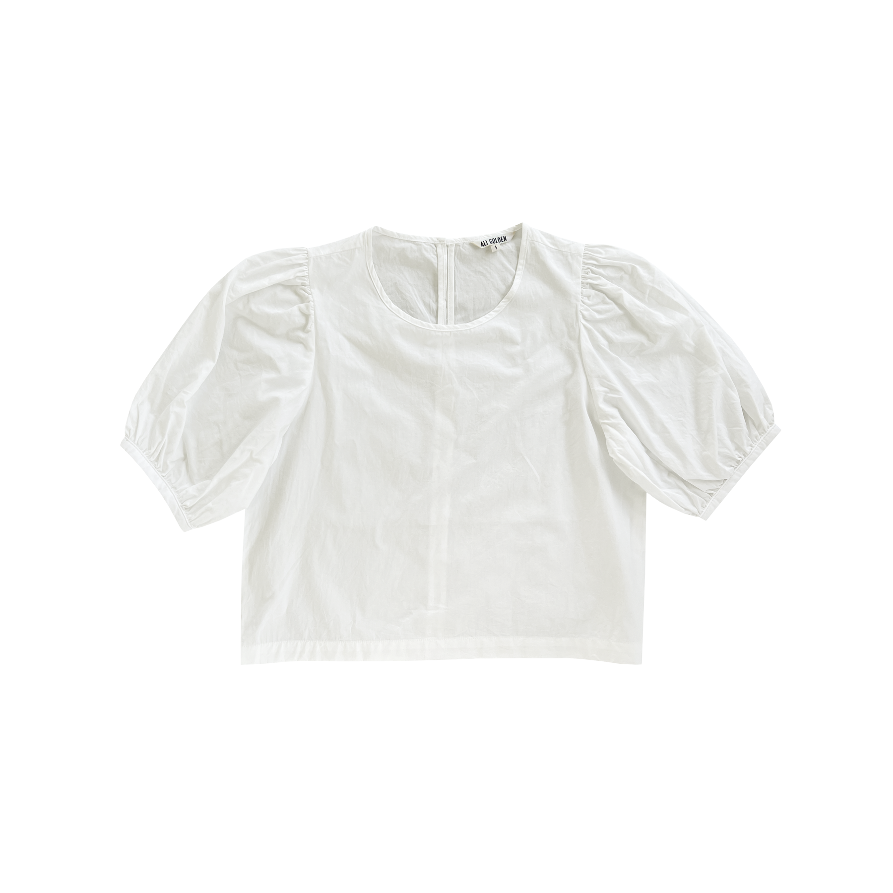 PUFF SLEEVE TOP - BONE